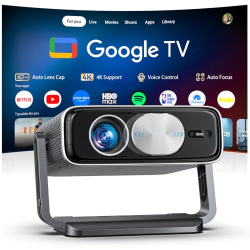 [Bundled with Google TV Stick] Smart Projector with WiFi and Bluetooth