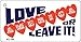 SMART BLONDE Love America Novelty Aluminum Key Chain KC-144