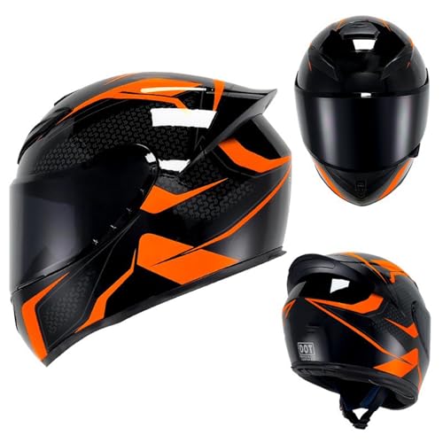 XYLGJYT Casco de Moto Modular,Casco de Motocicleta de Carretera con Visera Doble Frontal abatible,protección Multicapa,Forro extraíble,ventilación,homologación ECE,para Hombres Mujeres,H-XL(58~59cm)