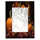 Différentes façons de l'afficher : notre cadre photo d'automne et d'Halloween de 20,3 x 25,4 cm est conçu pour une présentation sur une table et un mur, vertical ou horizontal, à montage mural ou debout sur une table, offrant une polyvalence en fonction de vos préférences. Il est livré avec un support pour un placement facile sur la table, et les crochets attachés permettent un montage mural sans effort. Il y a un bouton rotatif à 360° à l'arrière du cadre, ce qui permet d'insérer ou de retirer facilement les photos et affiches.