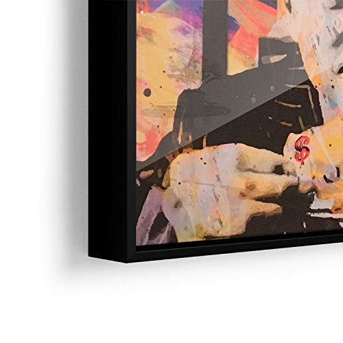 Quadro decorativo Invencível | 64 x 48 cm | Quadro para sala, quarto e escritório | O Lobo de Wall S