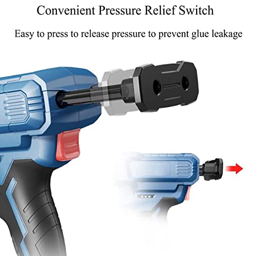 Elektryczny pistolet uszczelniający, bezprzewodowy automatyczny dwukomponentowy pistolet do klejenia 12 V, wyposażony w akumulator litowo-jonowy i ładowarkę