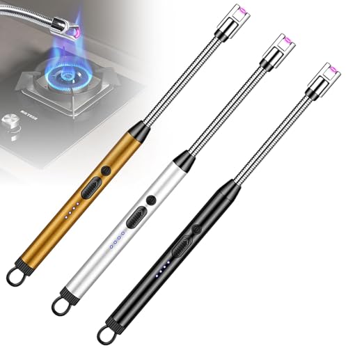 Accendino a bastoncino, 3 pezzi Accendino elettrico ad arco USB