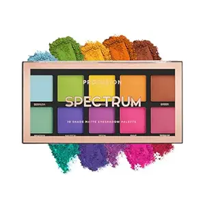 Profusion Cosmetics 10 Shade Eyeshadow Palette - High Pigmented Multi-Finish Colors, Vegan & Cruelty-Free, Create Stunning Looks On-the-Go - Travel-Friendly & Versatile Makeup, Spectrum