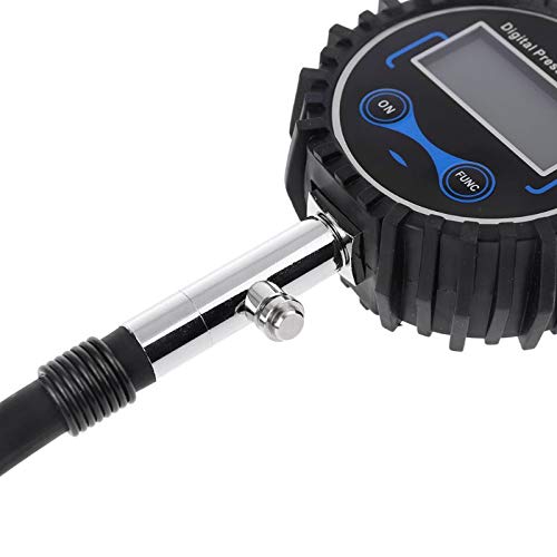 manomètre de pression des pneus, Pneu numérique à tête ronde 0-200 PSI compatible avec les vélos
