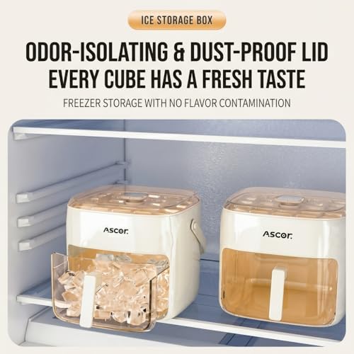 Molde refrigerador doble capa con 48 cubos y bandeja miniatura 7