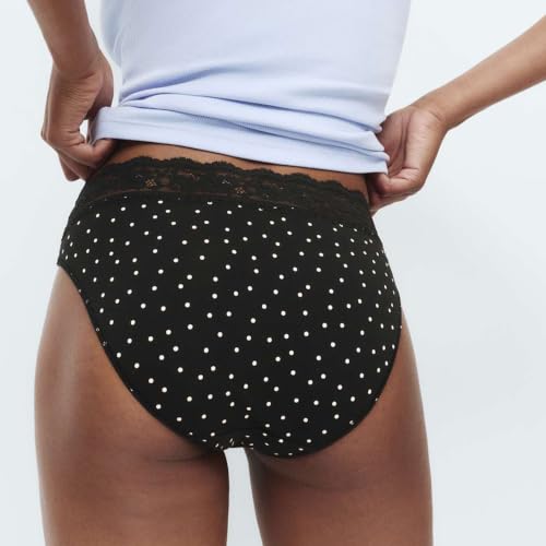 Image of Marks & Spencer Women 5 Pack Cotton Lycra High Leg & Lace Knickers