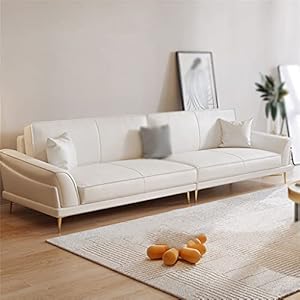 Home Stay Style Simple Luxury Sofa Living Room Small White Sofa 2.8m Luxury Sofa Living, FANCUF-gte3