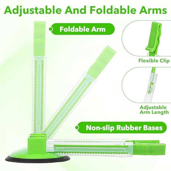 12 Pack Baggy Rack Stand Adjustable Freezer Bag Holder Stand Ziplock Bag Holder for Filling With No Food Spills or Kitchen Mess (Green)