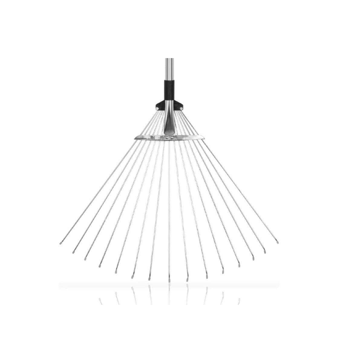 Szczotka do trawy 15 zębów Uchwyt teleskopowy 89,5-180 cm Ultralekki aluminiowy grabie ogrodowe VITO