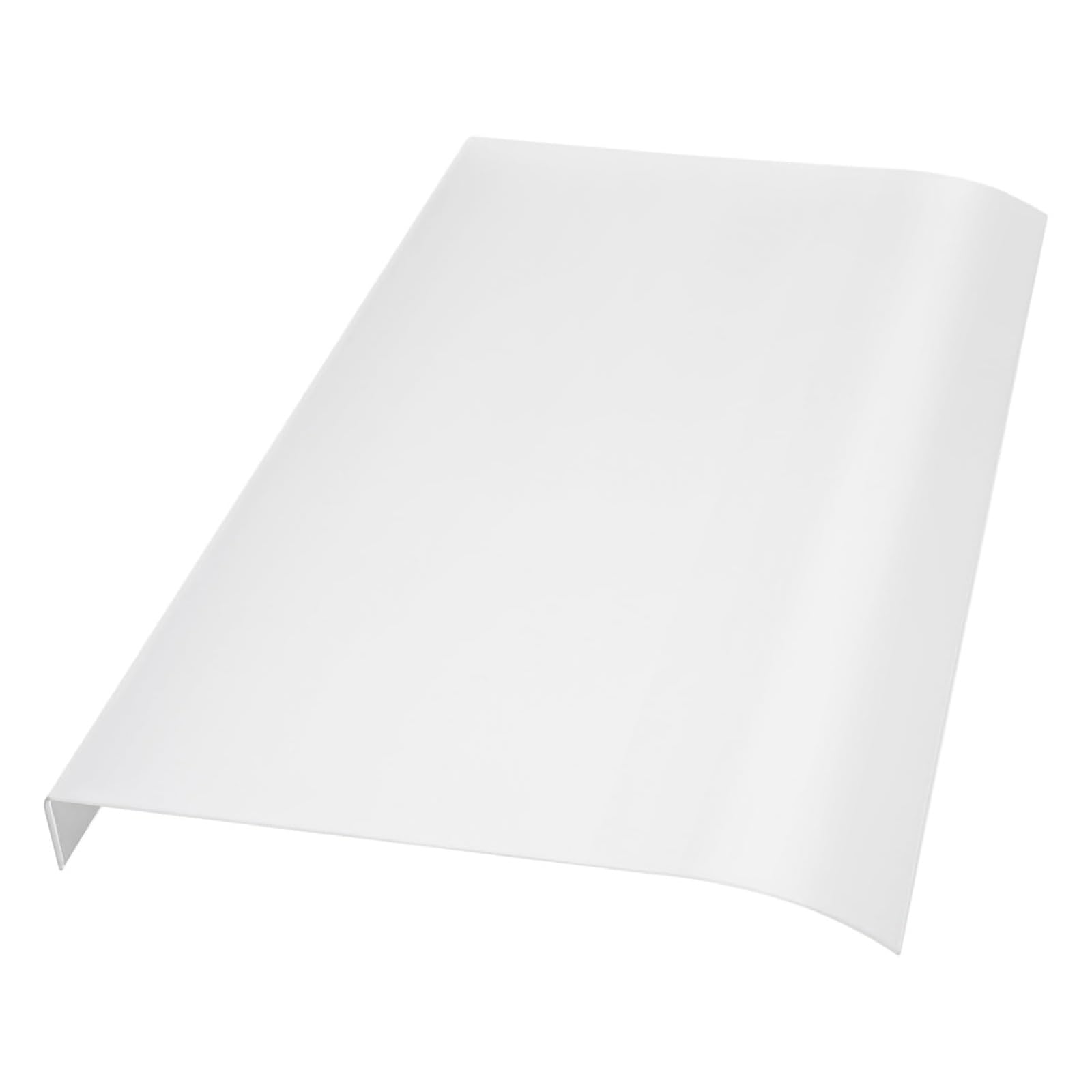 Auvent de porte d'entrée robuste en polycarbonate mat traité contre les rayons UV de terrasse