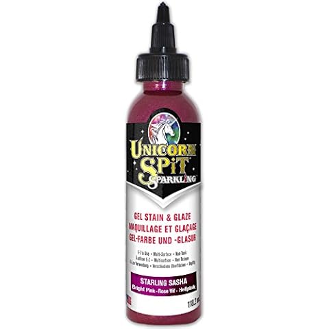 Unicorn Spit Sparkling Starling Sasha 118ml Pink Glitter Paint Gel Stain Cover