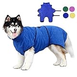 Hunde-Bademantel aus 365 g Mikrofaser, super saugfähig, für Katzen, kleine und große Hunde, schnelltrocknend, warmer Mantel