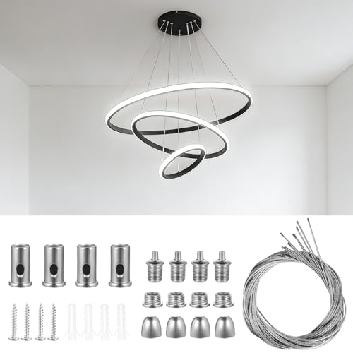 Kit câbles de suspension acier inox pour sublimer l'ambiance de votre salon avec un lustre