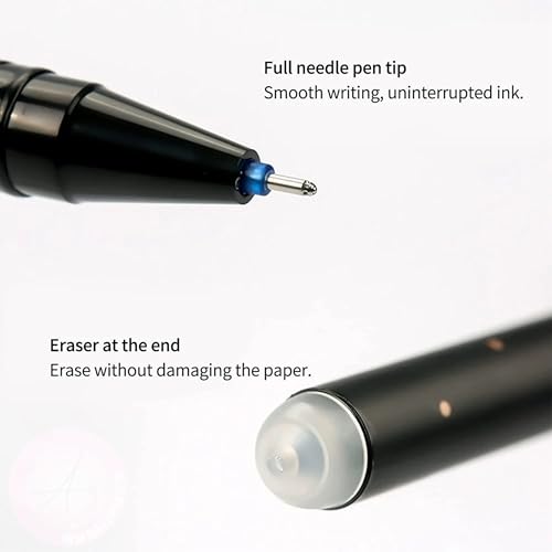 Image of Erasable Blue Gel Pen - Smooth Writing, Quick-Dry Ink & Smudge-Free | Comfortable Grip Pen for Office, School, Journaling & Notes | Premium Long-Lasting Gel Pen
