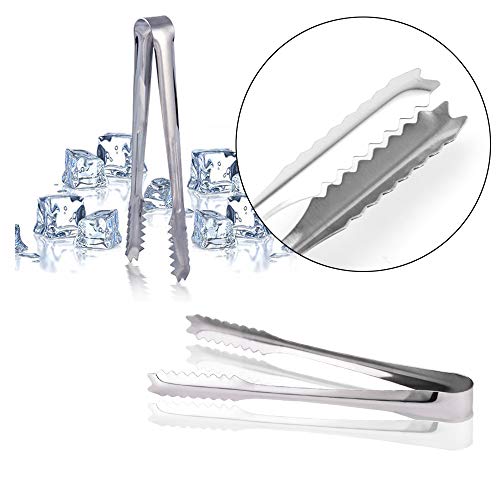 Twdrer 20 Pack 6 Inch Small Mini Stainless Steel Serving Tongs Appetizers Tongs,Sugar Tongs Ice Tongs for Tea,Coffee,Bar,Kitchen - Thumbnail 4