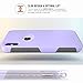 TEAM LUXURY [Defense-x Series Case for iPhone X & iPhone Xs, Dura Layer Shock Absorbing Technology Protective Phone Case 5.8 Inch - Lavender Purple