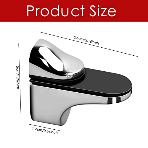 Smatime 4 Pezzi Staffa per Ripiano in Vetro