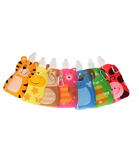 AMERTEER Reusable Squeeze Food Pouches for toddlers - Food storage pouches - Squeeze Bags Refillable Lock Bag - Pack of 7