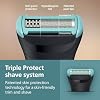 Philips Norelco Body Groomer 5000 Series, Intimate Hair Trimmer & Shaver for Men with Dual 100% Showerproof Full Body Shave & Trim Heads and Two Bi-Directional Body Hair Combs, BG5495/50
