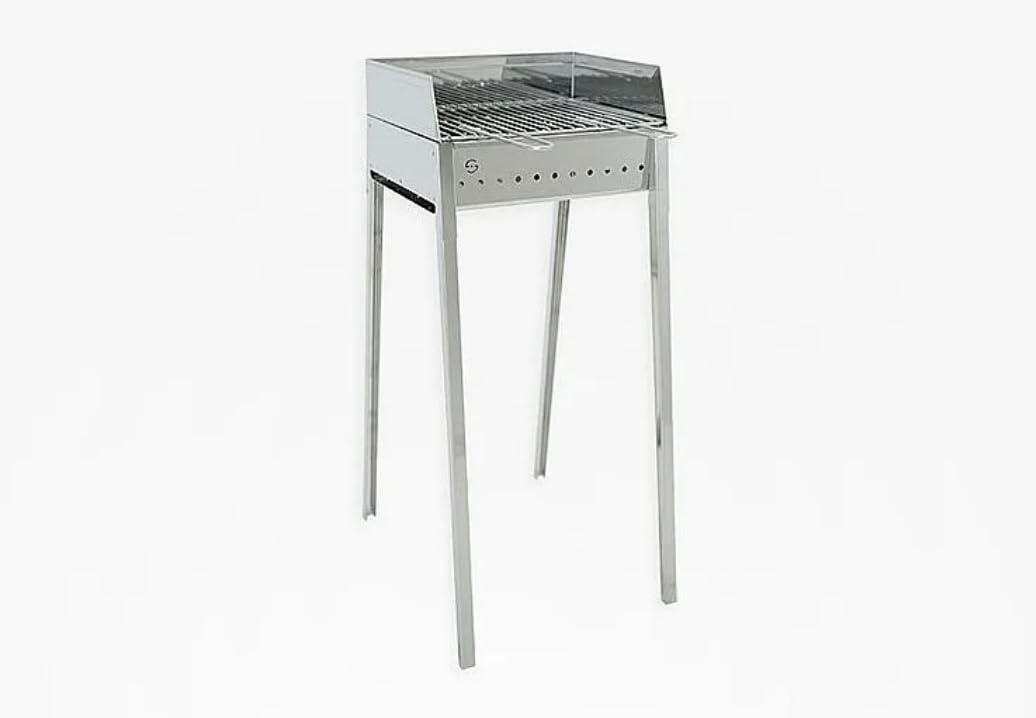 Grill na węgiel drzewny 40x30 cm ze stali Lisa Luxury Stromboli