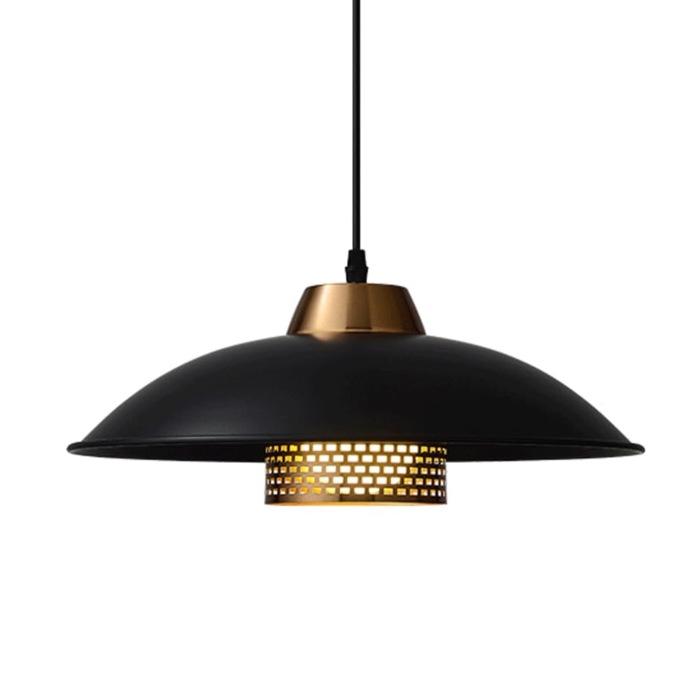 Retro styl industrialny żelazna lampa wisząca, jednogłowicowa oprawka E27, konfigurowalny klosz do żyrandola sufitowego, dekoracyjna oprawa do przedpokoju lub balkonu