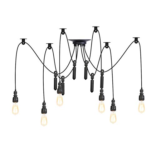 Lampes suspendues araignée de 2m pour illuminer une cuisine et une salle à manger