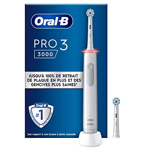 Pro 3 3000，电动牙刷，2 个刷头，白色