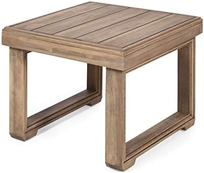 Christopher Knight Home Nicholas Outdoor Acacia Wood Side Table, Brown