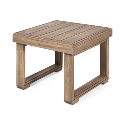 Christopher Knight Home Nicholas Outdoor Acacia Wood Side Table, Brown #TOP3