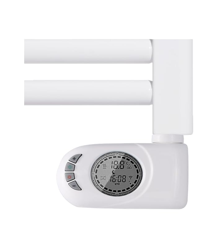 facula Radiatore portasciugamani elettrico fluido, serie PE, bianco a basso consumo, 700 W