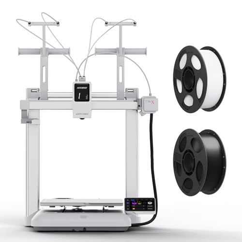 Impresora 3D Multicolor Anycubic Kobra X para prototipado rápido con filamento PLA de 1KG