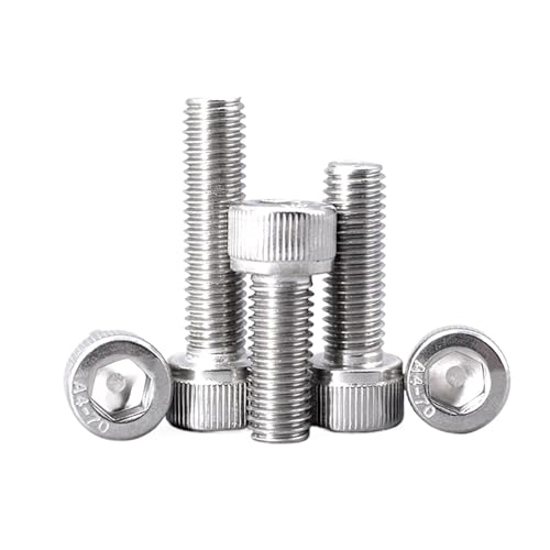 316 A4-70 Stainless Steel Hexagon Hex Socket Head Cap Screw Bolt M3 M4 M5 M6 M8 M10 M12 DIN912 Lengthened Long 6 To 150mm(6mm,10