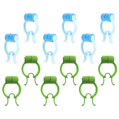 ELAYARD Clip per Naso 12 Pezzi Set, Clip di Allenamento Polmonare, Ferma Emorragie Nasali, Leggero e Antiscivolo, per Uso Quotidiano Durante Lettura TV e Pasti