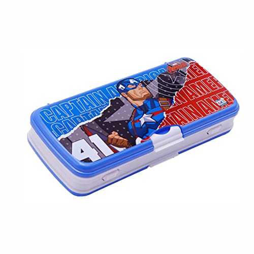 Image of SKi Homeware Xylo Pencil Box with White Board and Marker (3236CA) with Free Stationery, Ideal for Party Favours and Gifting for School Going Kids