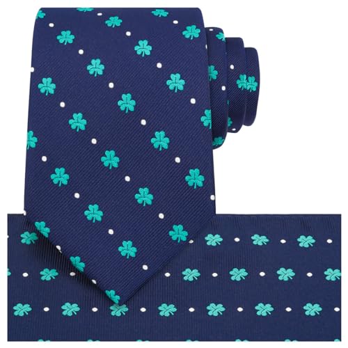 Image of KissTies Mens Paisley Tie And Pocket Square Necktie Sets