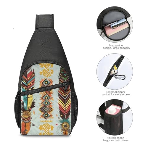 Bolso bandolera Bohemia estilo casual para deporte y viaje miniatura 5