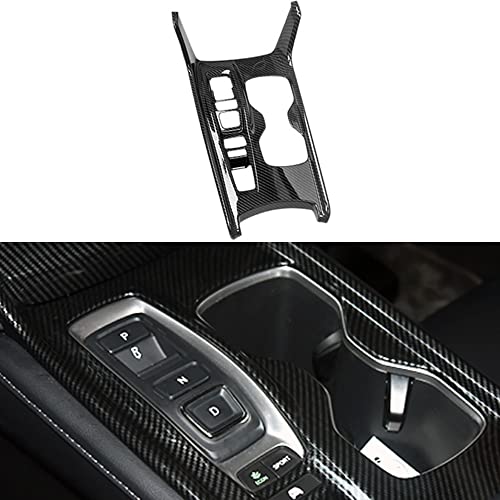 Flash2ning ABS Carbon Fiber Pattern Center Console Gear Shift Frame Panel Cover Trim Fit for Honda Accord 2018 2019 2020 2021 Hybrid Interior Accessories (NOT for Gas),