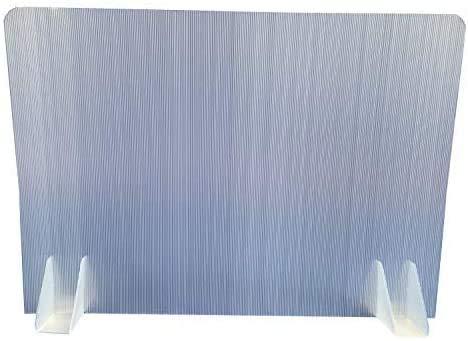 Kmina - Sneeze Guard Desk (X10 Units), Protective Freestanding Shield, Office Desk Partitions And Dividers, Sneeze Guard Partition, Desk Divider Barrier, Protective Sneeze Guards (28”X20”) #TOP2