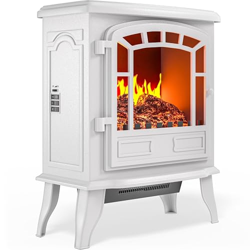 Monzana® Cheminée électrique Effet Flamme LED 2000 W 2 Niveaux de Chauffage radiateur électrique Fausse cheminée chauffante Chauffage d'appoint 30 m²...