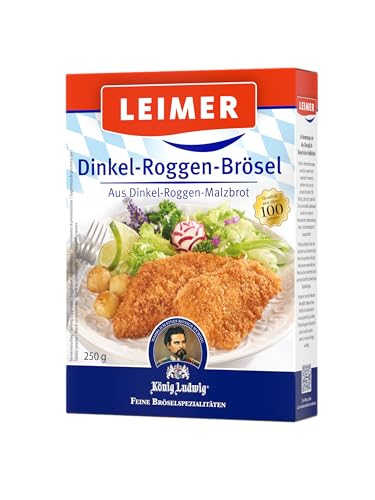 LEIMER Dinkel-Roggen-Brösel 250g - Inspriert vom bayerischen König Ludwig II. mit lockerer und zarter Struktur für einen malzigen crisp ( 1x 250g)
