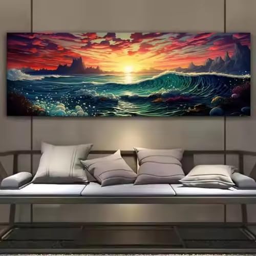 Arbre de vie sur toile 55x110 cm pour illuminer votre salon moderne