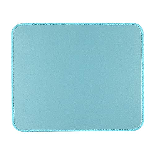 Mouse Pad With Stitched Edge, Premium Waterproof Computer Mouse Pads Gaming Mat, Non Slip Natural Rubber Mousepad For Laptop, Home&Office, 12.6X10.6X0.12In, Mint Green/Black Base #TOP22