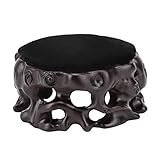 pedestales de madera para flores AMPLIAMENTE UTILIZADO: La base de exhibición de jade tiene buena garantía de calidad y mano de obra perfecta, y se puede usar en una amplia gama. Se puede usar en casa, joyería, oficina u otros lugares, y es muy adecuado