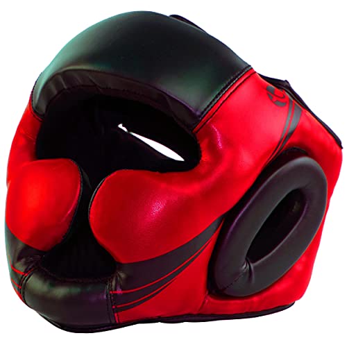 Ultimate - Kids Head Gear Guard For Boxing Mma Muay Thai Training Protection (Ch, Red/Black) #TOP2
