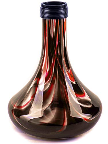 Premium Hookah Set 26" – Best Original Aluminum Hookah Kit with Stable Glass Vase - Washable Silicone Bowl and Hose with Spring and Diffuser - by NinwoO (Red) - Image 4