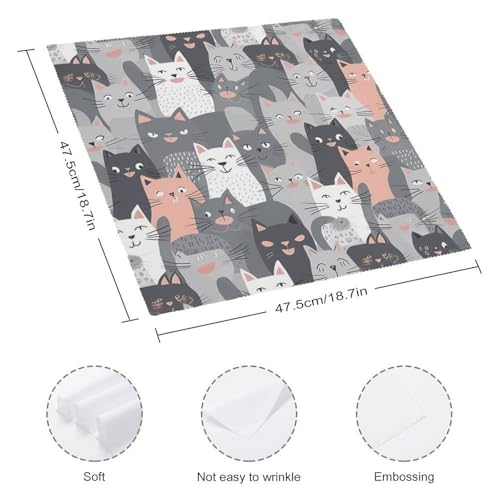 Servilletas de Tela con Estampado Floral en Poliéster miniatura 2