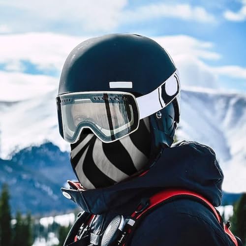 Máscara facial de pasamontaña con estampado de cebra para hombres y mujeres, protección solar, transpirable, cubre todo el rostro y cuello para senderismo, ciclismo, correr y conducción miniatura 5