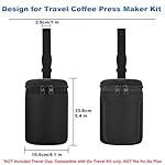 Cosmos Mini Coffee Press Maker Carry Storage Bag Compatible with Aeropress Holding Travel Coffee Press Kit, Small Espresso Maker Mini Travel Case Pouch Organizer for Outdoor Camping Hiking Fishing - Image 2