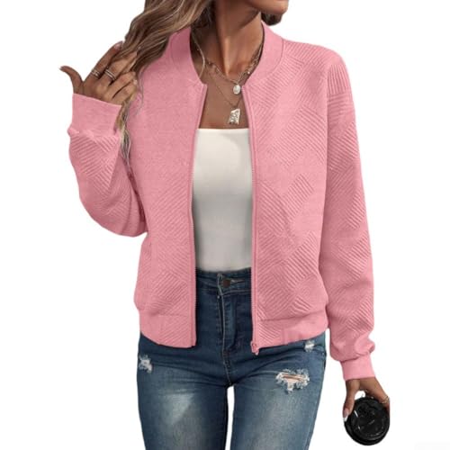 Veste fermeture éclair devant femme décontractée noire mi-saison